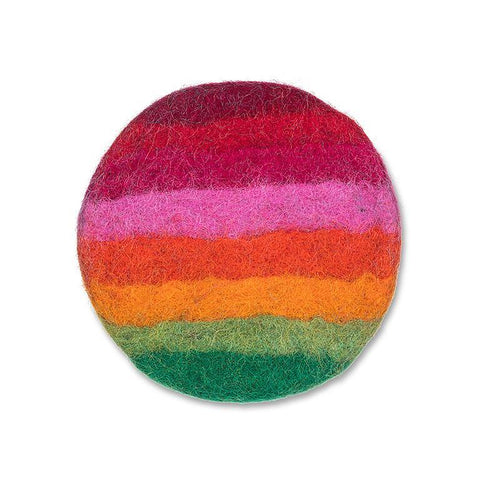 Striped Felt Coaster