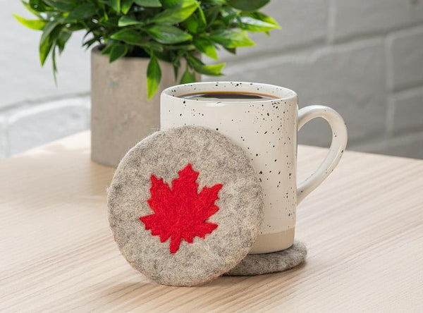 Felt Maple Leaf Coaster