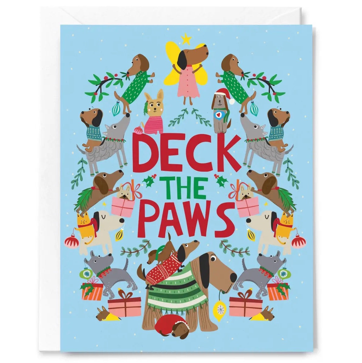 Deck the Paws Greeting Card