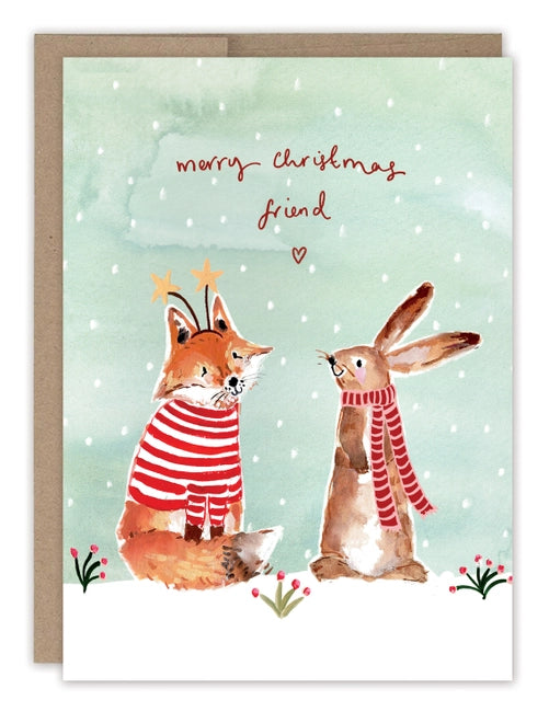Fox & Bunny Greeting Card