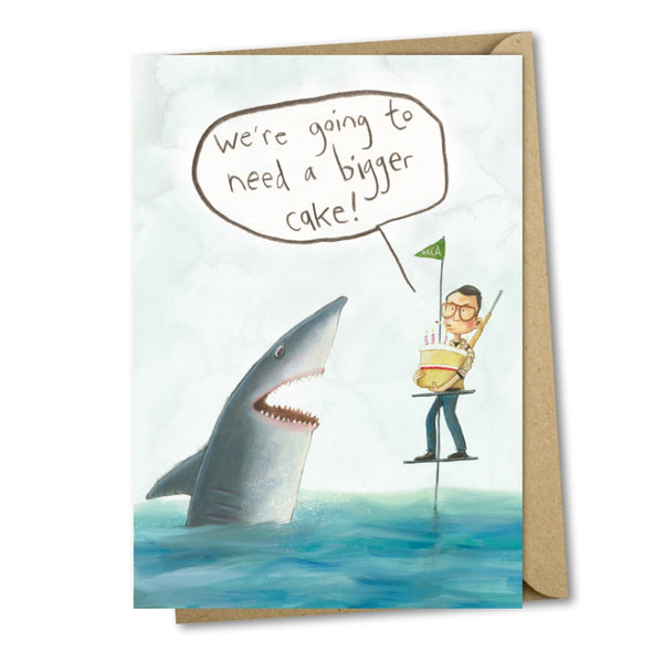 Bigger Cake Greeting Card