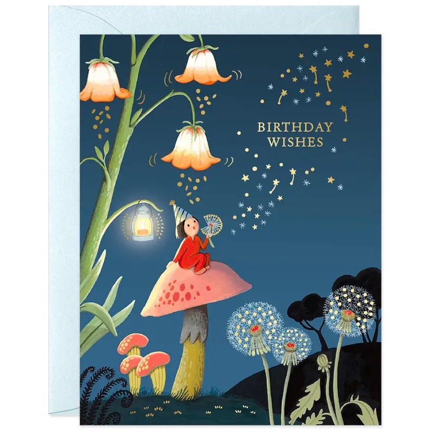 Dandelion Night Greeting Card