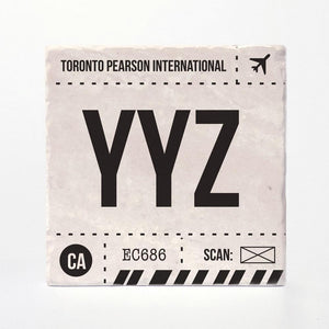 Toronto Airport Code Tile Coaster