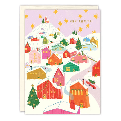 Village Holiday Greeting Card