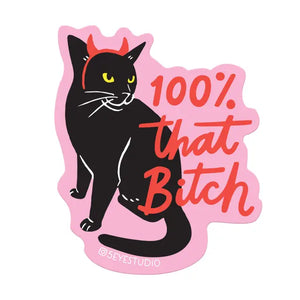 100% That Cat Sticker