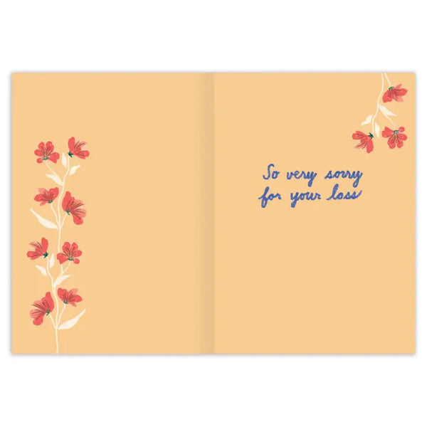 Evening Bouquet Sympathy Greeting Card