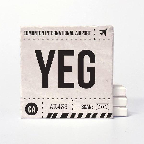 Edmonton Airport Code Tile Coaster