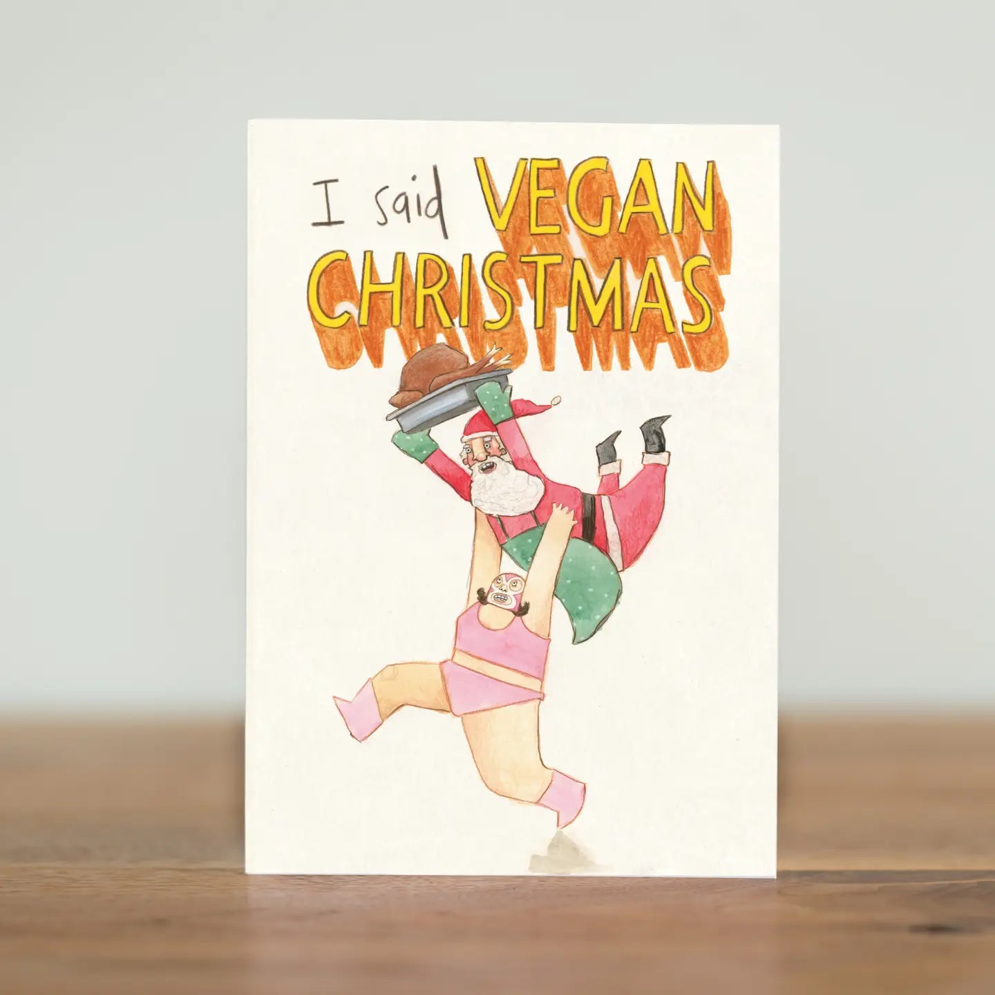 Vegan Christmas Greeting Card