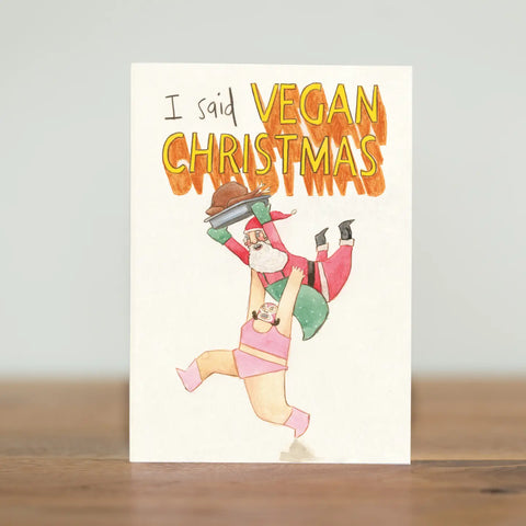 Vegan Christmas Greeting Card