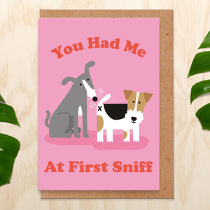 At First Sniff Greeting Card