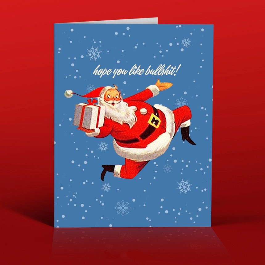 Bullshit Santa Greeting Card