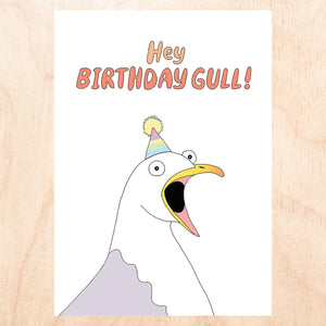 Birthday Gull Greeting Card