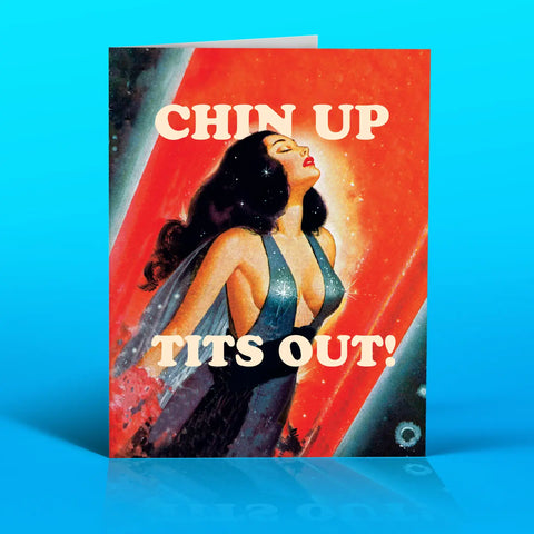 Chin Up Greeting Card