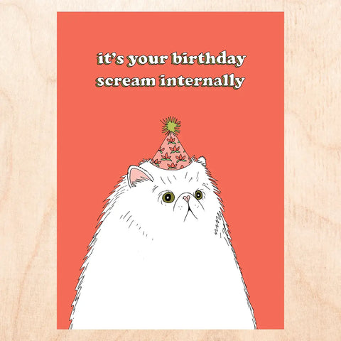 Birthday Scream Greeting Card