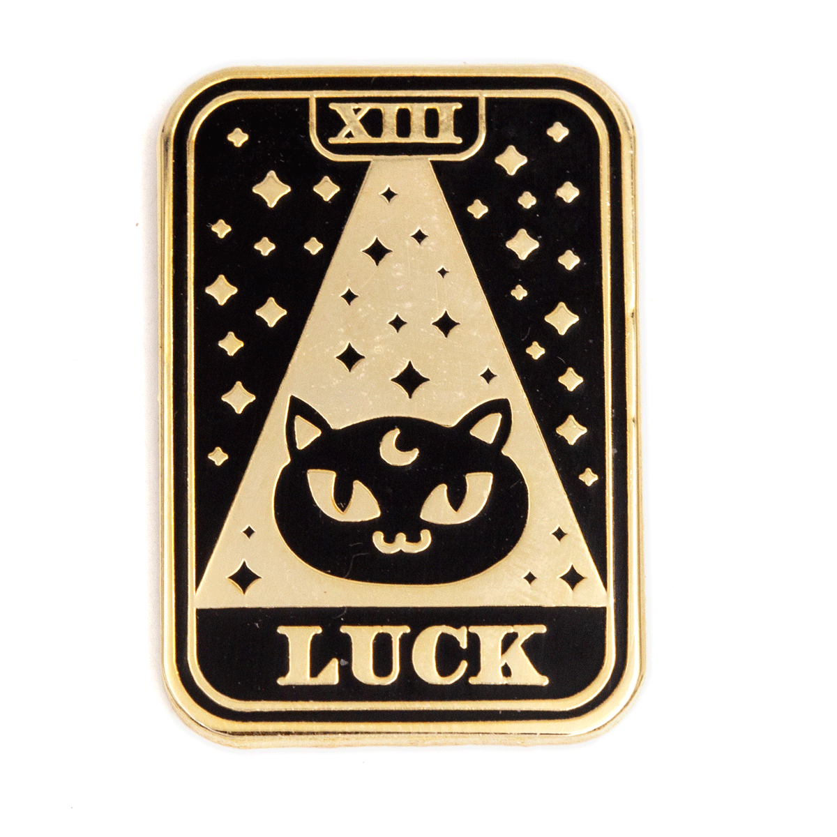 Black Cat Tarot Enamel Pin