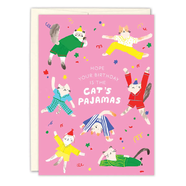 Cat's Pajamas Greeting Card