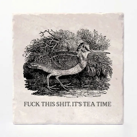 It's Tea Time Tile Coaster