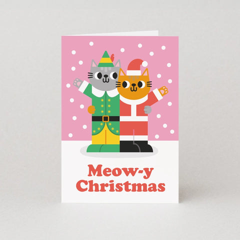 Meowy Christmas Greeting Card