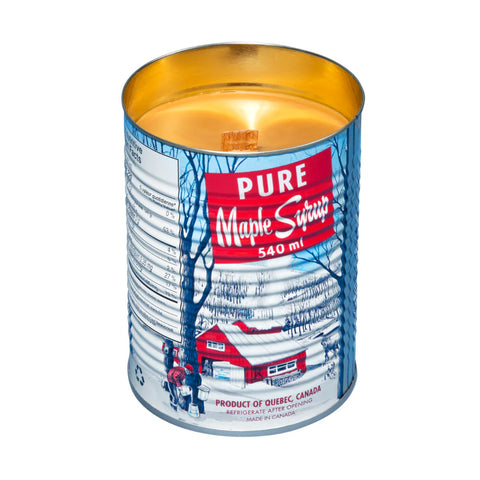 Retro Tin Maple Candle - Wood Wick