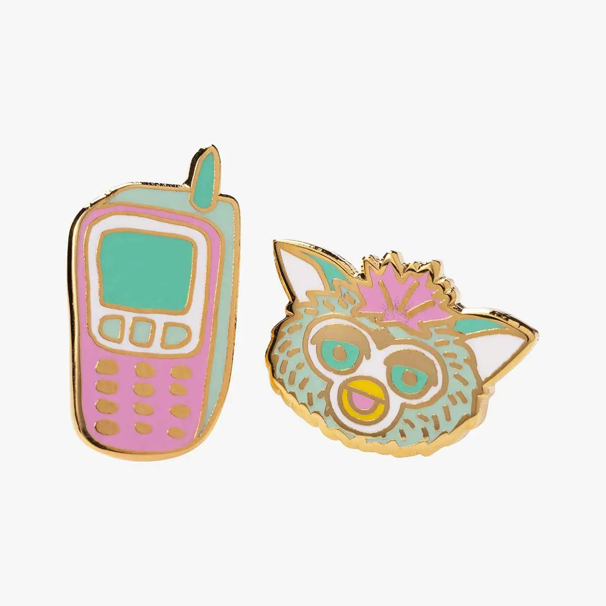Furby and 90s Phone Earrings