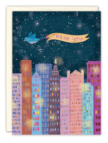 City Lights Greeting Card