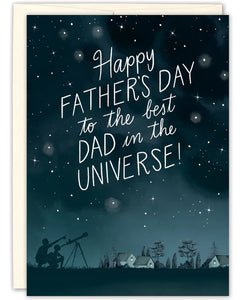 Universe Father's Day Greeting Card