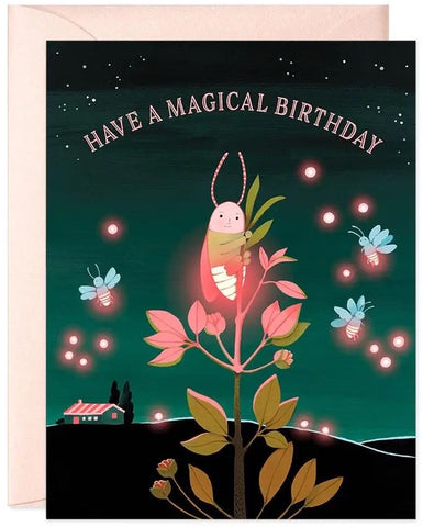 Firefly Birthday Greeting Card