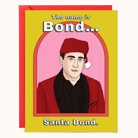 Santa Bond Greeting Card