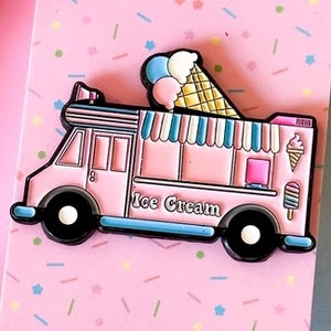Trans Ice Cream Truck Enamel Pin