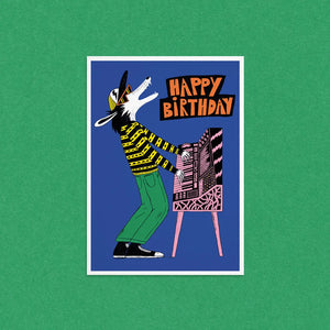 Birthday Song Postcard