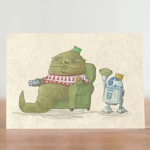 Festive Jabba Greeting Card