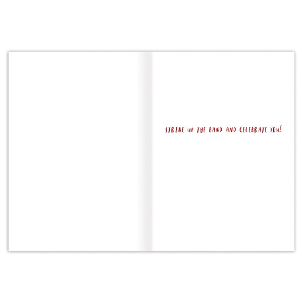 Marching Band Congrats Greeting Card