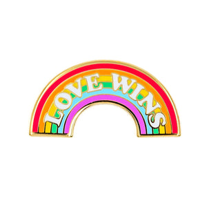 Love Wins Rainbow Enamel Pin