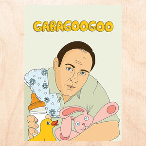 Gabagoogoo Greeting Card