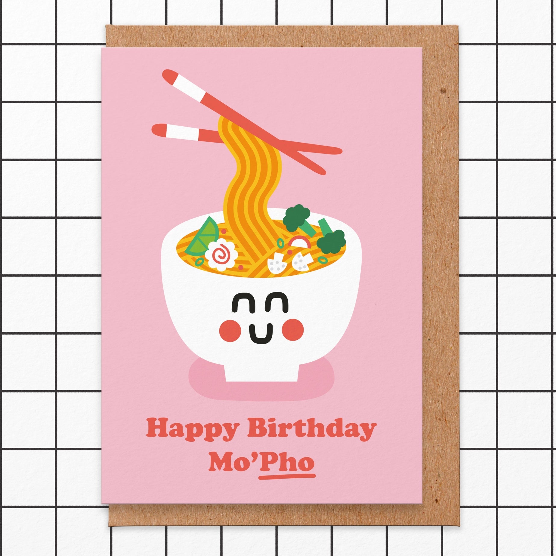 Mo'pho Birthday Greeting Card