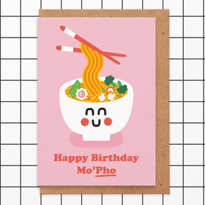 Mo'pho Birthday Greeting Card