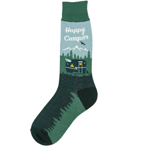 Happy Camper Socks - Large Sizing