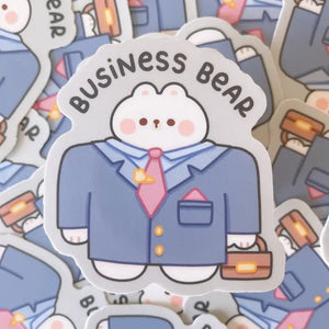 Business Bear Sticker