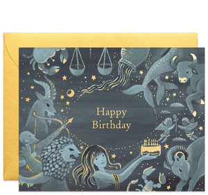 Zodiac Birthday Greeting Card