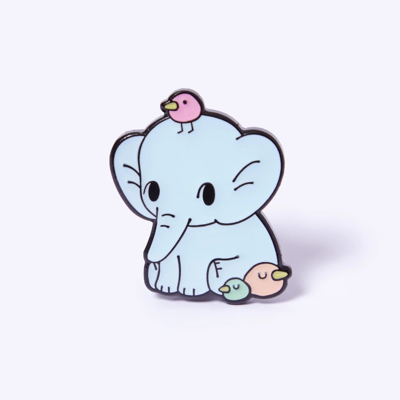 Elephant Enamel Pin