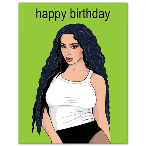 BRAT Birthday Greeting Card