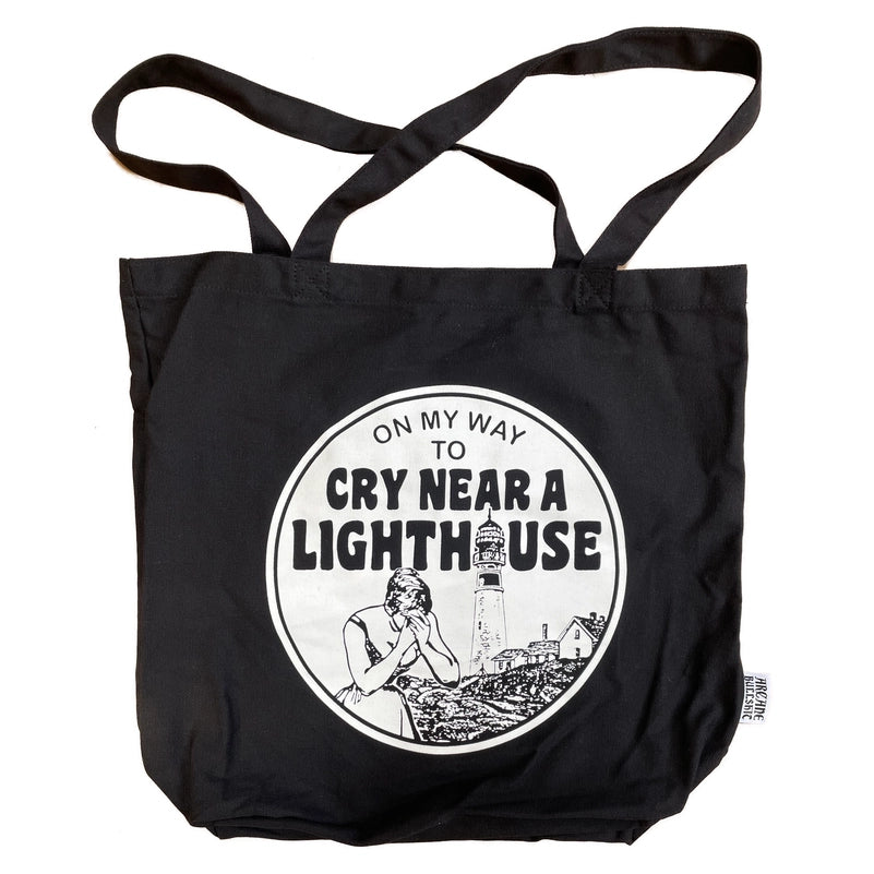 Cry Near A Lighthouse Tote Bag