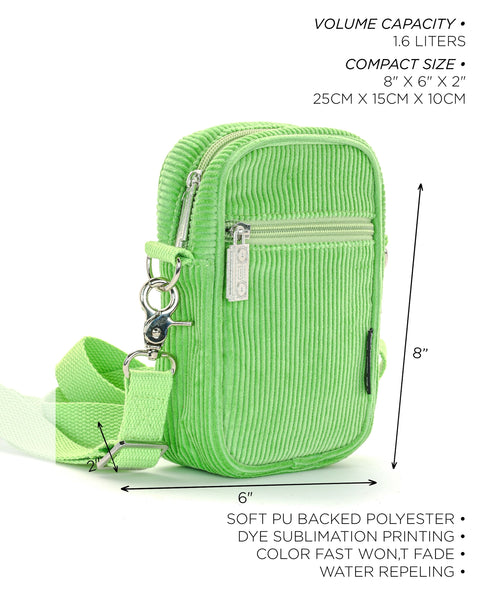 Mini Brick Bag - Corduroy Green