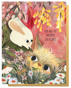 My Favorite Creature Greeting Card