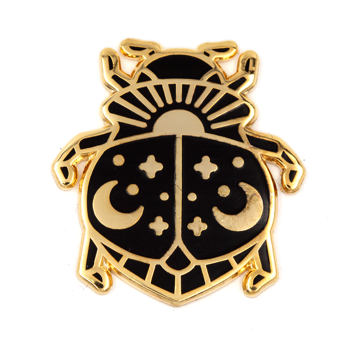 Lunar Scarab Enamel Pin