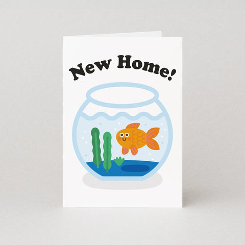 Goldfish New Home Greeting Card