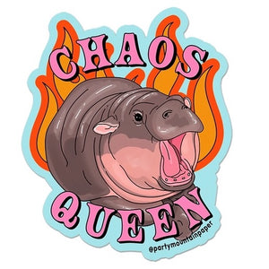 Chaos Queen Moo Deng Sticker