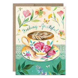 Cappuccino Thank You Greeting Card