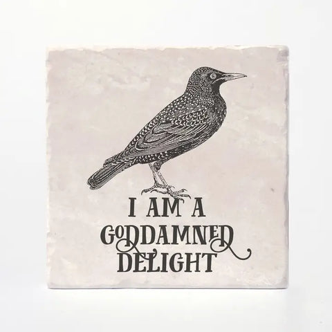 Goddamned Delight Tile Coaster