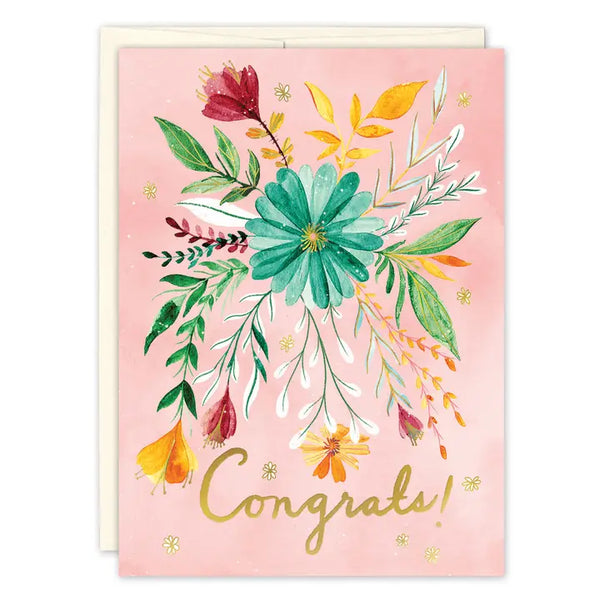 Floral Congrats Greeting Card